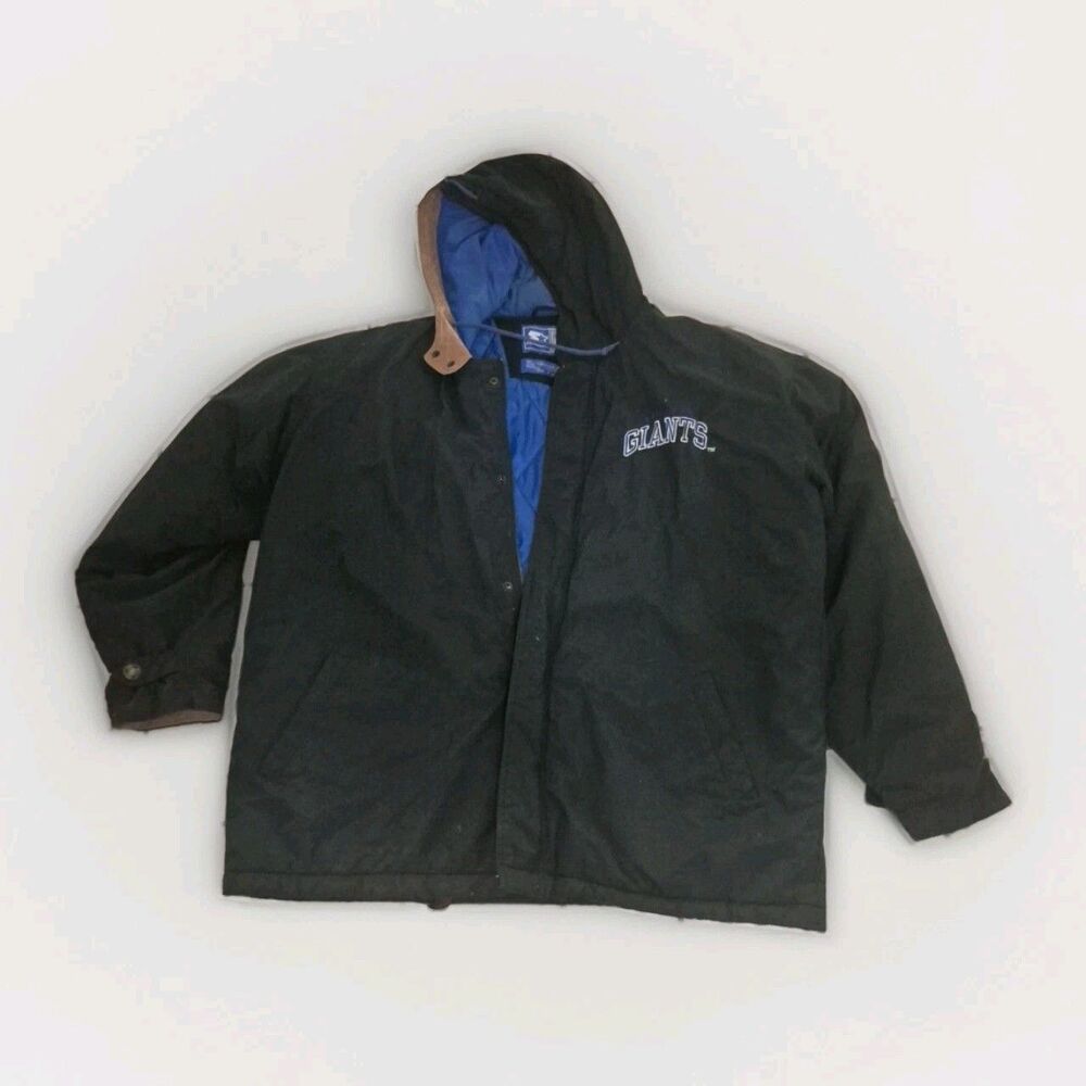Vintage Men's Starter New York Giants NFL Bomber Jacket Insulated Nylon Size XL